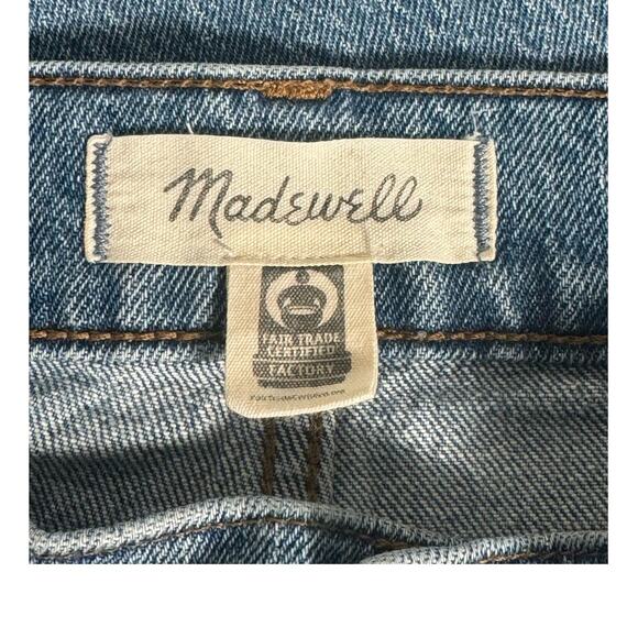 Madewell The Perfect Vintage Crop Jean in Enmore Wash Raw Hem Edition Sz 25 - Picture 8 of 16